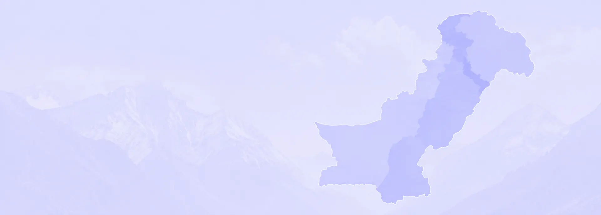 Map of Pakistan showing Hunza, Skardu, Kashmir, Swat and Fairy Meadows